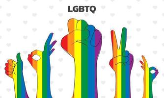 feliz concepto del día del orgullo para la comunidad lgbtq. vector