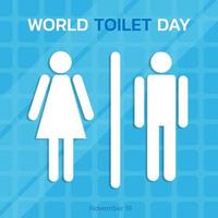 Vector illustration of world toilet day