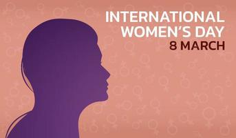 International Women's Day. Vector illustration of women.