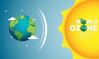 World Ozone Day Vector illustration for Poster, banner Design.