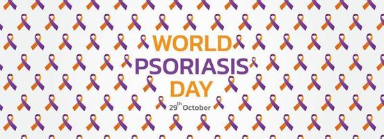 concepto del día mundial de la psoriasis. vector