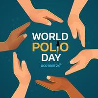 Vector illustration on the theme of world Polio day.