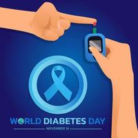 World Diabetes Day. vector