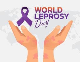 Vector illustration on the theme of World Leprosy Day