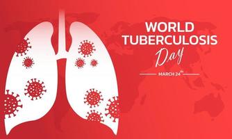 World Tuberculosis Day March 24. Medical solidarity day concept. Vector illustration.