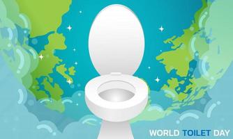 Vector illustration of world toilet day