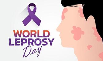 Vector illustration on the theme of World Leprosy Day