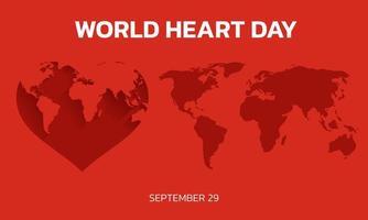 Vector Illustration, Poster Or Banner for World Heart Day.