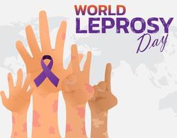 Vector illustration on the theme of World Leprosy Day