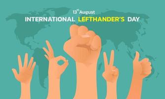 Happy Left-handers Day vector