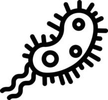 ilustración vectorial de bacterias en un fondo. símbolos de calidad premium. iconos vectoriales para concepto y diseño gráfico. vector