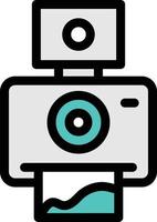 camera vector illustration on a background.Premium quality symbols.vector icons for concept and graphic design.