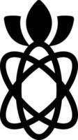 atom vector illustration on a background.Premium quality symbols. vector icons for concept and graphic design.