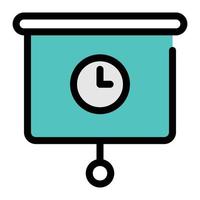 time board vector illustration on a background.Premium quality symbols.vector icons for concept and graphic design.
