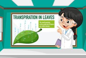 Science experiment for kids concept vector