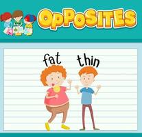 Opposite words with pictures for kids vector