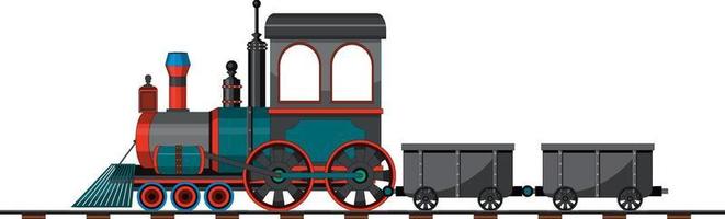 Steam locomotive train vintage style vector