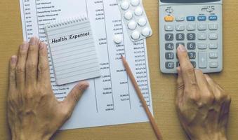 Man Planning Health expenses photo