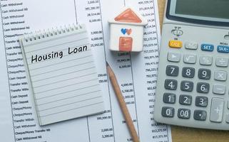 planificación de préstamo de vivienda mensual foto