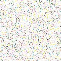 Seamless pattern illustration with multi-colored pastry topping in a white background vector
