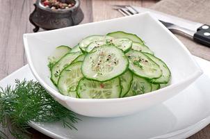 Fresh cucumber salad photo
