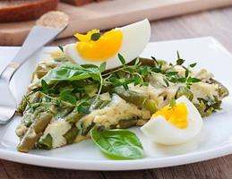 Omelet with green bean photo