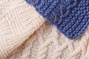 Knitted background, texture photo