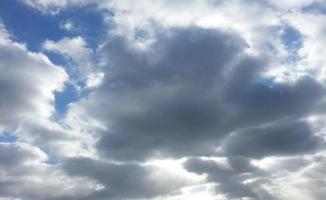 Beautiful clouds overlooking photo