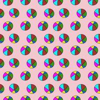 Seamless pattern with balls on a pink background vector