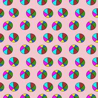 Seamless pattern with balls on a pink background vector