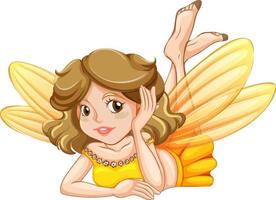 Beauty fairy on a white background vector