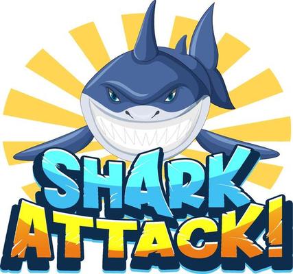 Font design for shark attack