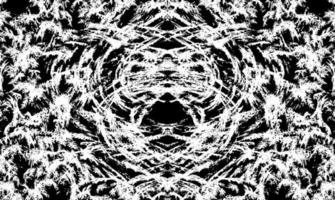 abstract black and white pattern like psychedelic vector