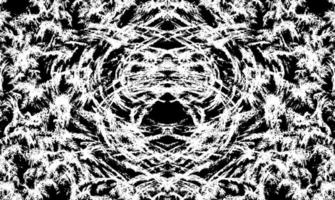 abstract black and white pattern like psychedelic vector