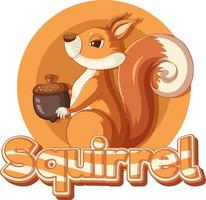Word design for squirrel
