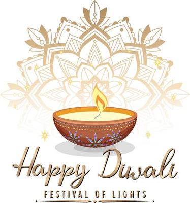 Happy Diwali festival of lights poster