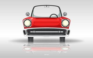 Classic car on white background vector