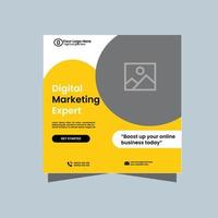 Digital marketing  social media post template vector