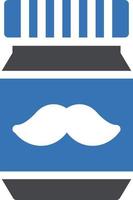 mustache vector illustration on a background.Premium quality symbols. vector icons for concept and graphic design.