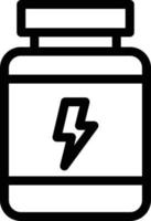 ilustración de vector de bebida energética en un fondo. símbolos de calidad premium. iconos vectoriales para concepto y diseño gráfico.