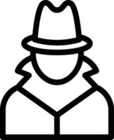 detective vector illustration on a background.Premium quality symbols.vector icons for concept and graphic design.