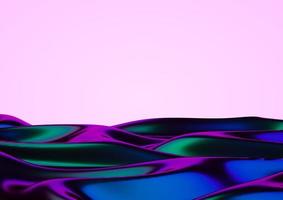 Liquid abstract fluid purple background 3d render photo