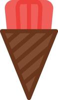 ilustración vectorial de cono de helado en un fondo. símbolos de calidad premium. iconos vectoriales para concepto y diseño gráfico. vector