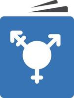 gender book vector illustration on a background.Premium quality symbols. vector icons for concept and graphic design.