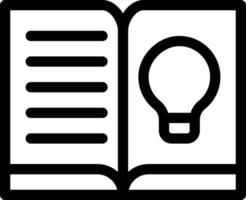 Ilustración de vector de libro de ideas sobre un fondo. Símbolos de calidad premium. iconos vectoriales para concepto y diseño gráfico.