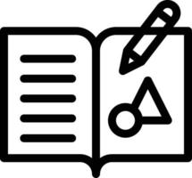 ilustración de vector de libro de educación sobre un fondo. símbolos de calidad premium. iconos vectoriales para concepto y diseño gráfico.