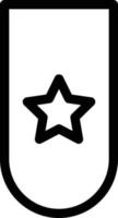 ilustración de vector de etiqueta de estrella en un fondo. símbolos de calidad premium. iconos vectoriales para concepto y diseño gráfico.