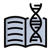 DNA book vector illustration on a background.Premium quality symbols.vector icons for concept and graphic design.