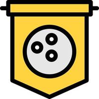 bowling flag vector illustration on a background.Premium quality symbols. vector icons for concept and graphic design.