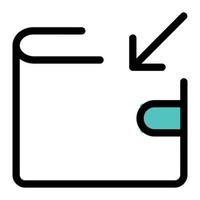wallet vector illustration on a background.Premium quality symbols. vector icons for concept and graphic design.